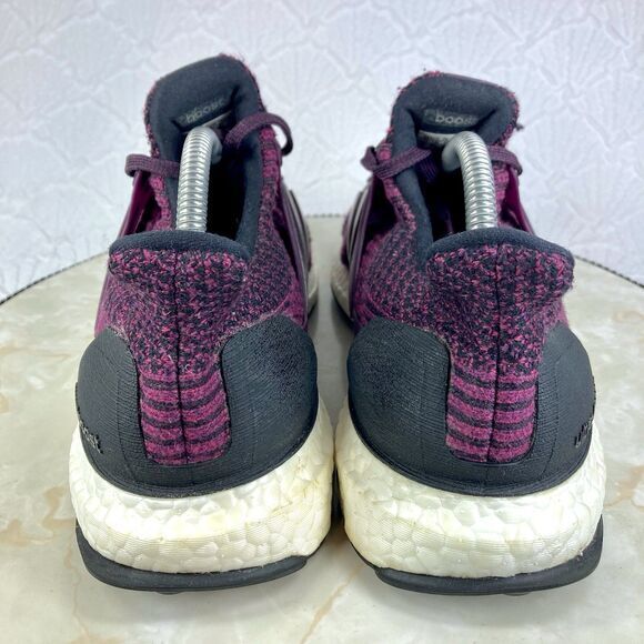 Adidas Sneakers Women 9 Burgundy Black Ultraboost 3.0 Running Athletic Gym Shoes - Picture 8 of 12